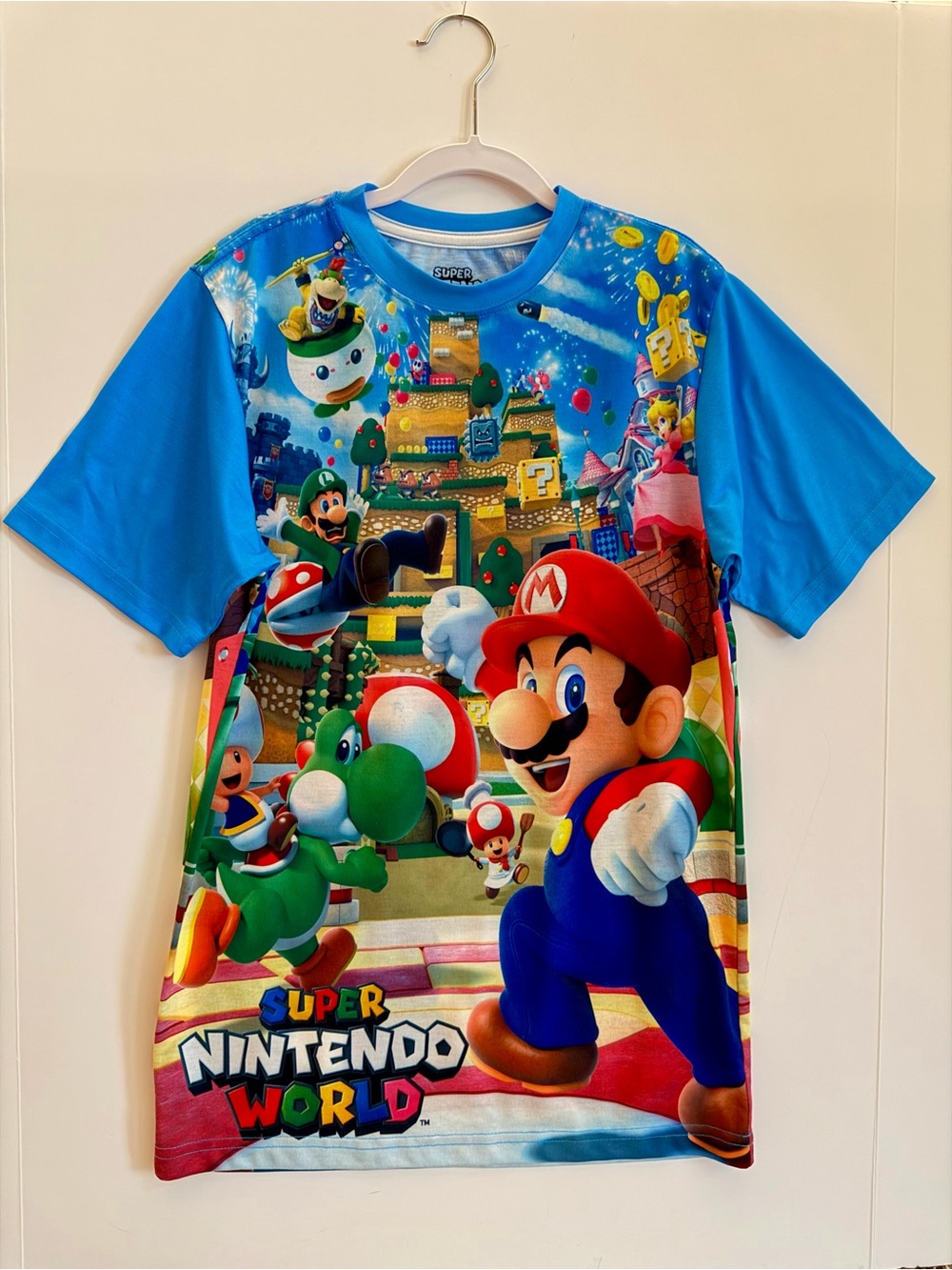 Super Nintendo World Universal Studios Hollywood Shirts Kids Size XS